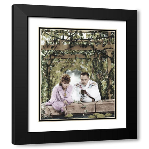 Greta Garbo Black Modern Wood Framed Art Print with Double Matting by Hollywood Photo Archive