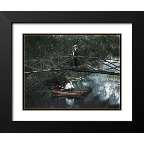 Harold Lloyd Black Modern Wood Framed Art Print with Double Matting by Hollywood Photo Archive