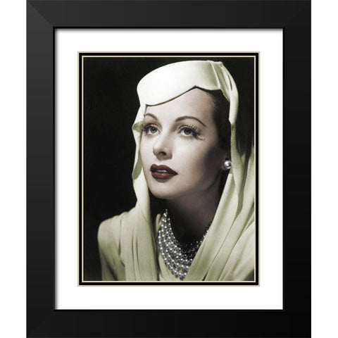 Hedy Lamarr  - Conspirators Black Modern Wood Framed Art Print with Double Matting by Hollywood Photo Archive