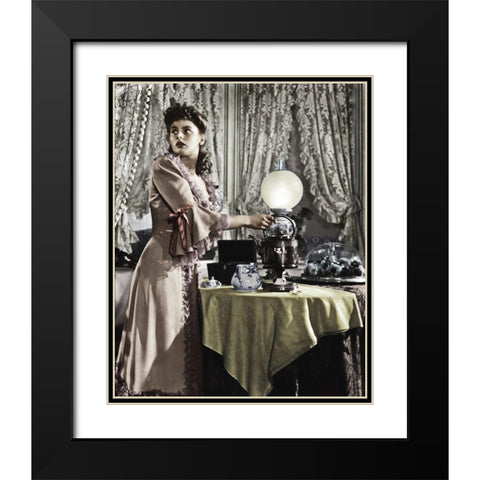 Ingrid Bergman Black Modern Wood Framed Art Print with Double Matting by Hollywood Photo Archive