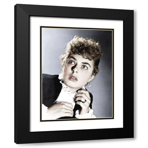 Ingrid Bergman - Gaslight Black Modern Wood Framed Art Print with Double Matting by Hollywood Photo Archive