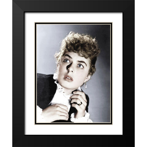 Ingrid Bergman - Gaslight Black Modern Wood Framed Art Print with Double Matting by Hollywood Photo Archive