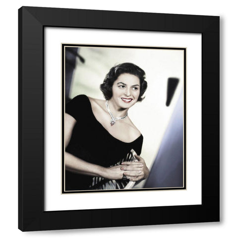 Ingrid Bergman - Indiscreet Black Modern Wood Framed Art Print with Double Matting by Hollywood Photo Archive