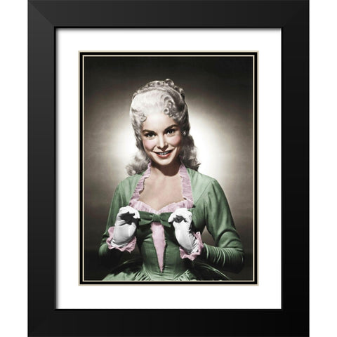 Janet Leigh Black Modern Wood Framed Art Print with Double Matting by Hollywood Photo Archive