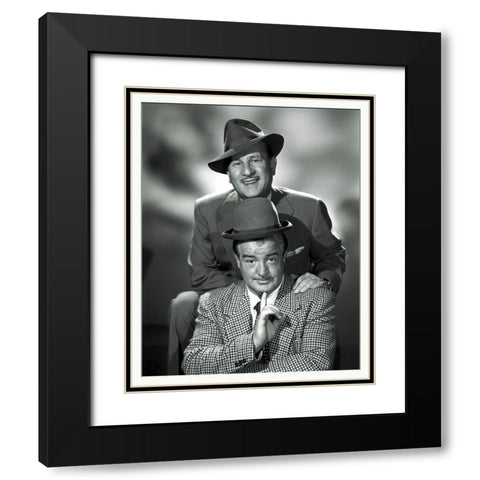 Abbott and Costello - Promotional Still Black Modern Wood Framed Art Print with Double Matting by Hollywood Photo Archive