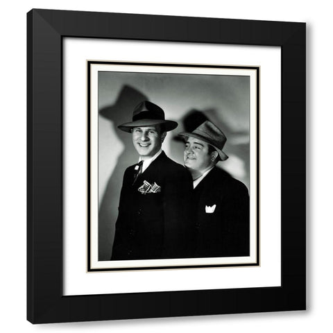 Abbott and Costello - Promotional Still Black Modern Wood Framed Art Print with Double Matting by Hollywood Photo Archive