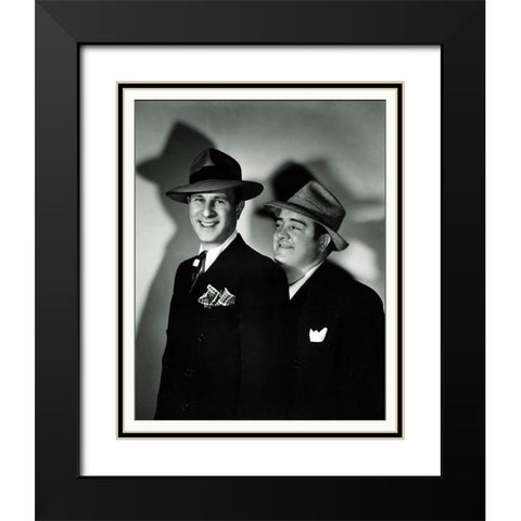Abbott and Costello - Promotional Still Black Modern Wood Framed Art Print with Double Matting by Hollywood Photo Archive
