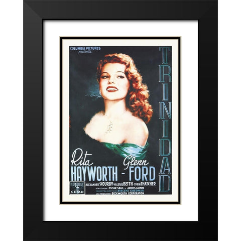 Affair In Trindad Black Modern Wood Framed Art Print with Double Matting by Hollywood Photo Archive