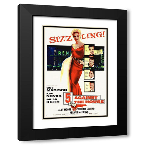 Against The House Black Modern Wood Framed Art Print with Double Matting by Hollywood Photo Archive