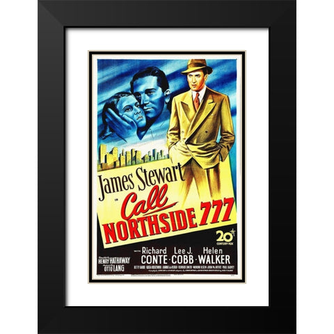 Call Northside 777 Black Modern Wood Framed Art Print with Double Matting by Hollywood Photo Archive