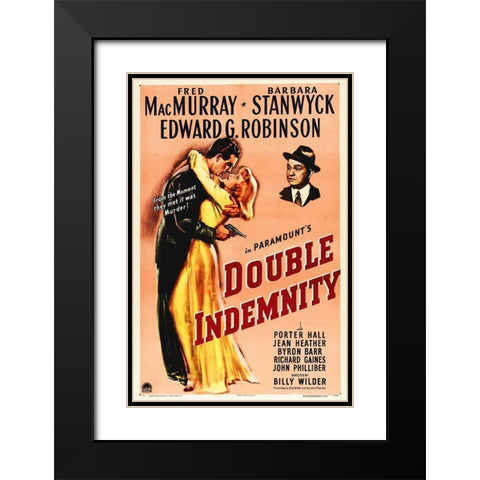 Double Indemnity Black Modern Wood Framed Art Print with Double Matting by Hollywood Photo Archive