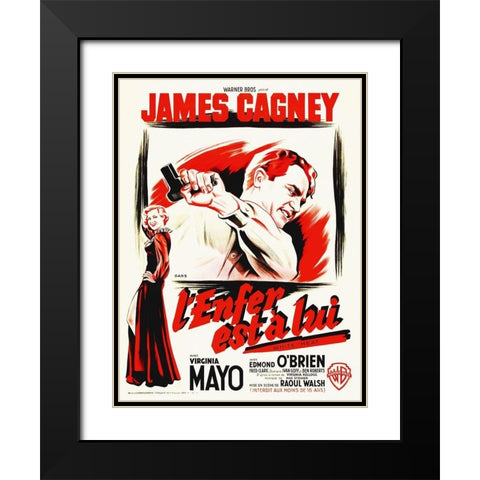 French - White Heat Black Modern Wood Framed Art Print with Double Matting by Hollywood Photo Archive