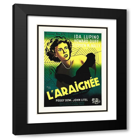 French - Women in Hiding Black Modern Wood Framed Art Print with Double Matting by Hollywood Photo Archive