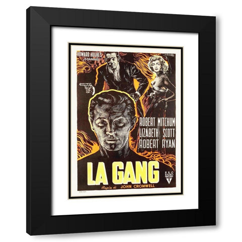 Italian - The Racket Black Modern Wood Framed Art Print with Double Matting by Hollywood Photo Archive