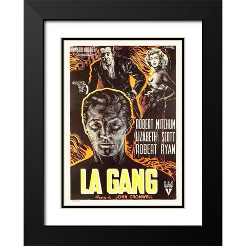 Italian - The Racket Black Modern Wood Framed Art Print with Double Matting by Hollywood Photo Archive