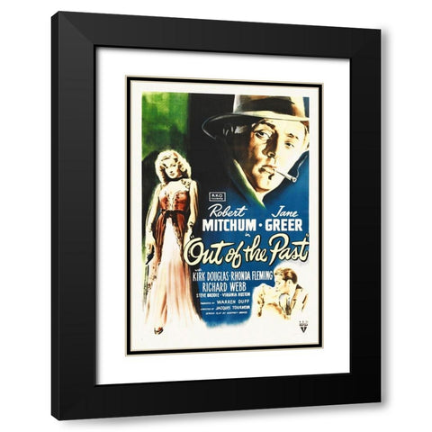 Out Of The Past Black Modern Wood Framed Art Print with Double Matting by Hollywood Photo Archive