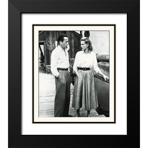Promotional Still - Humphrey Bogart - Key Largo Black Modern Wood Framed Art Print with Double Matting by Hollywood Photo Archive