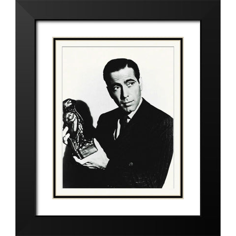 Promotional Still - Humphrey Bogart - The Malteze Falcon Black Modern Wood Framed Art Print with Double Matting by Hollywood Photo Archive