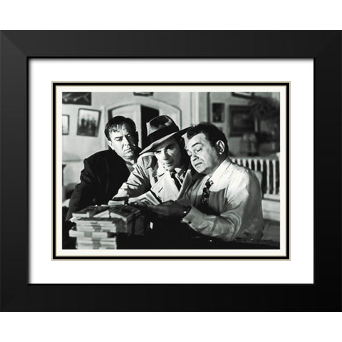 Promotional Still - Key Largo Black Modern Wood Framed Art Print with Double Matting by Hollywood Photo Archive
