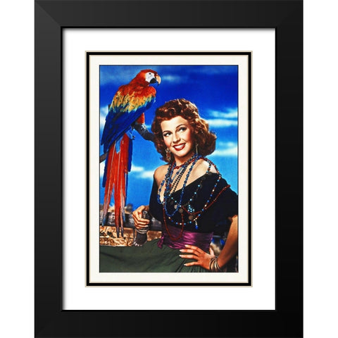 Promotional Still - Rita Hayworth Black Modern Wood Framed Art Print with Double Matting by Hollywood Photo Archive