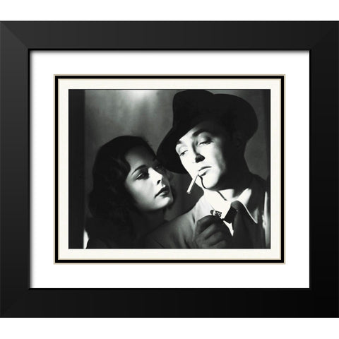 Promotional Still - Robert Mitchum Black Modern Wood Framed Art Print with Double Matting by Hollywood Photo Archive