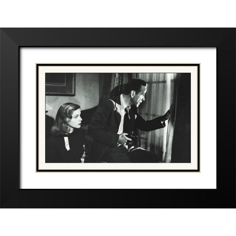 Promotional Still - The Big Sleep Black Modern Wood Framed Art Print with Double Matting by Hollywood Photo Archive