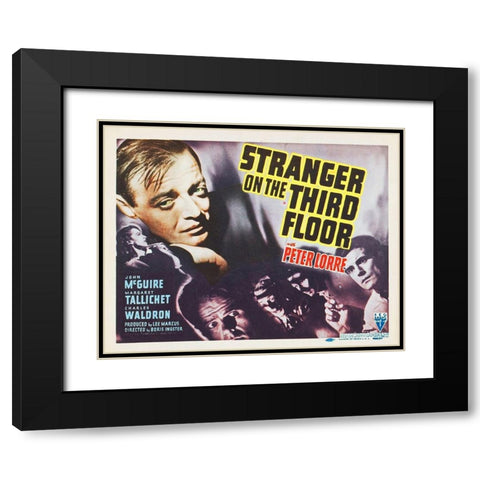 Stranger On The Third Floor Black Modern Wood Framed Art Print with Double Matting by Hollywood Photo Archive