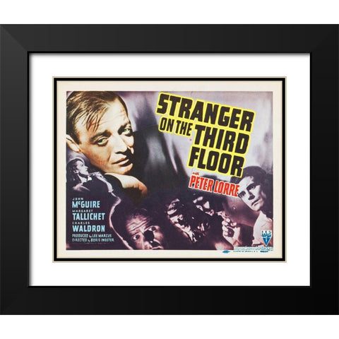 Stranger On The Third Floor Black Modern Wood Framed Art Print with Double Matting by Hollywood Photo Archive