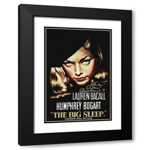The Big Sleep Black Modern Wood Framed Art Print with Double Matting by Hollywood Photo Archive