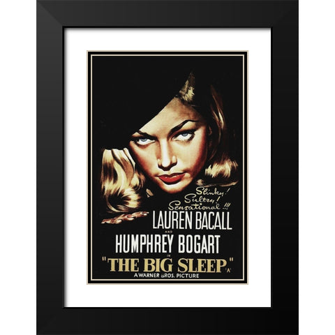 The Big Sleep Black Modern Wood Framed Art Print with Double Matting by Hollywood Photo Archive