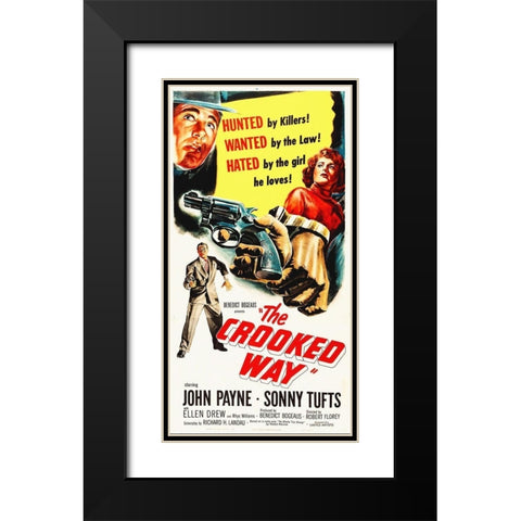 The Crooked Way Black Modern Wood Framed Art Print with Double Matting by Hollywood Photo Archive