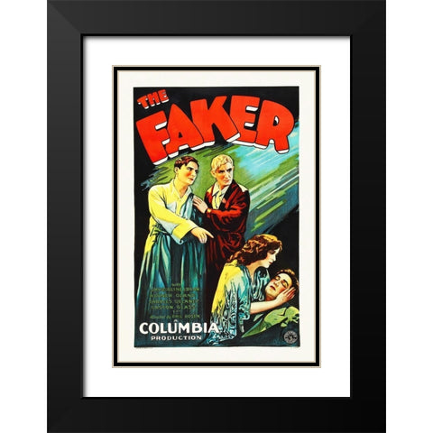 The Faker Black Modern Wood Framed Art Print with Double Matting by Hollywood Photo Archive