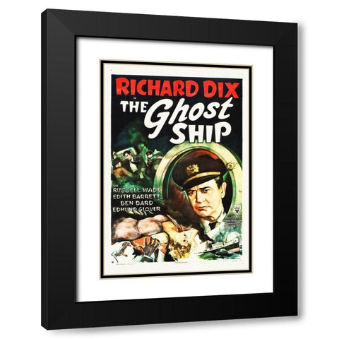 The Ghost Ship Black Modern Wood Framed Art Print with Double Matting by Hollywood Photo Archive