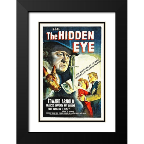 The Hidden Eye Black Modern Wood Framed Art Print with Double Matting by Hollywood Photo Archive