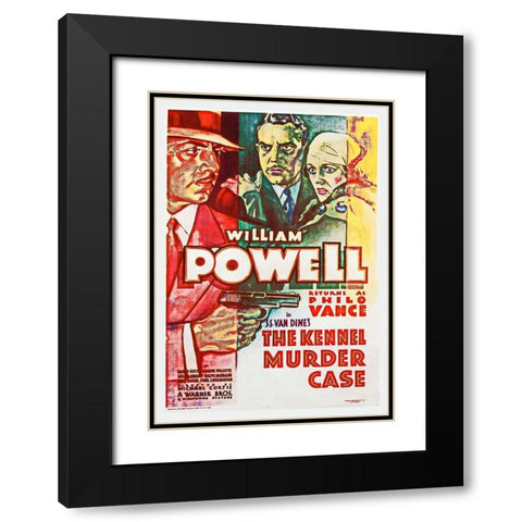 The Kennel Murder Case Black Modern Wood Framed Art Print with Double Matting by Hollywood Photo Archive