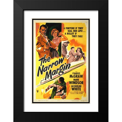 The Narrow Margin Black Modern Wood Framed Art Print with Double Matting by Hollywood Photo Archive