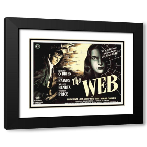 The Web Black Modern Wood Framed Art Print with Double Matting by Hollywood Photo Archive