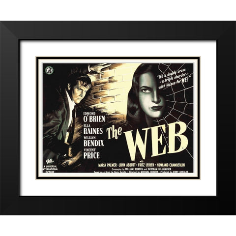 The Web Black Modern Wood Framed Art Print with Double Matting by Hollywood Photo Archive