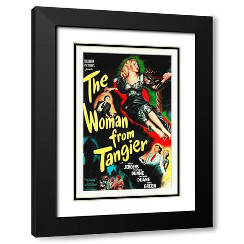 The Woman From Tangier Black Modern Wood Framed Art Print with Double Matting by Hollywood Photo Archive