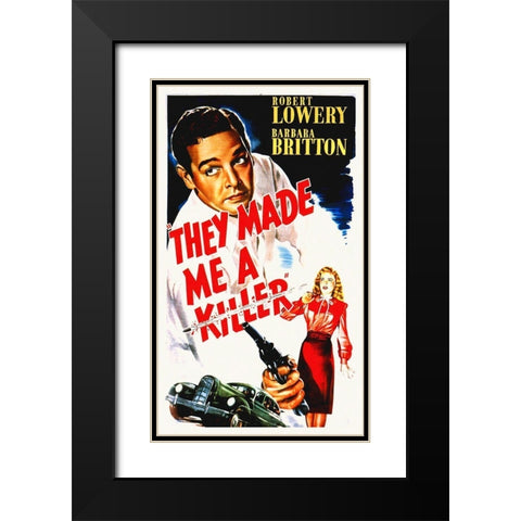 They Made Me A Killer Black Modern Wood Framed Art Print with Double Matting by Hollywood Photo Archive