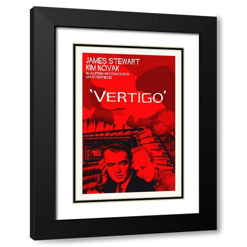Vertigo Black Modern Wood Framed Art Print with Double Matting by Hollywood Photo Archive