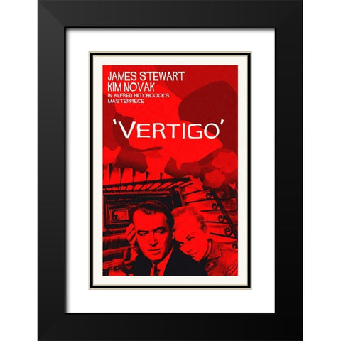 Vertigo Black Modern Wood Framed Art Print with Double Matting by Hollywood Photo Archive