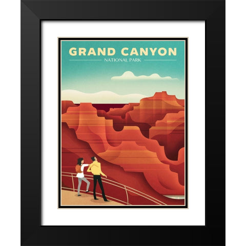 Grand Canyond National Park Black Modern Wood Framed Art Print with Double Matting by Wickstrom, Martin