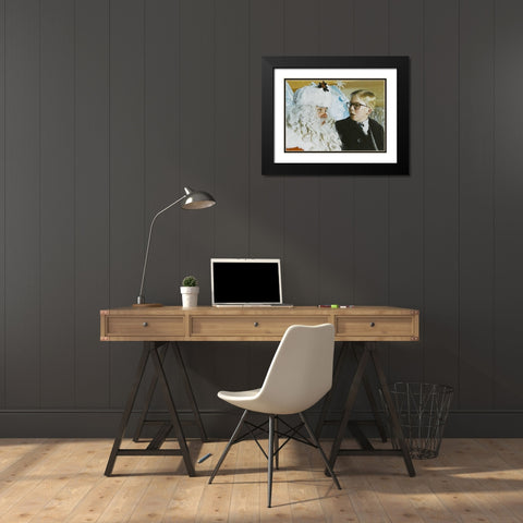 A Christmas Story Promotional Still Black Modern Wood Framed Art Print with Double Matting by Hollywood Photo Archive