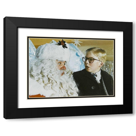 A Christmas Story Promotional Still Black Modern Wood Framed Art Print with Double Matting by Hollywood Photo Archive