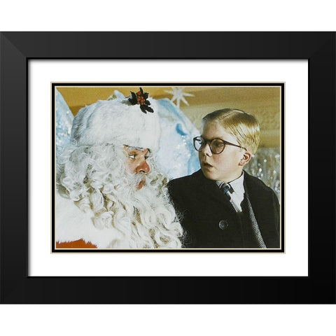 A Christmas Story Promotional Still Black Modern Wood Framed Art Print with Double Matting by Hollywood Photo Archive