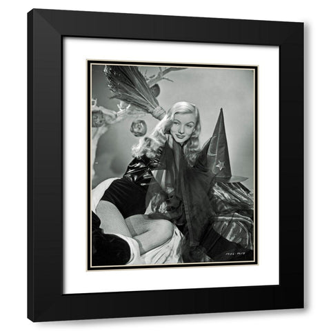 I Married a Witch - Veronica Lake Black Modern Wood Framed Art Print with Double Matting by Hollywood Photo Archive