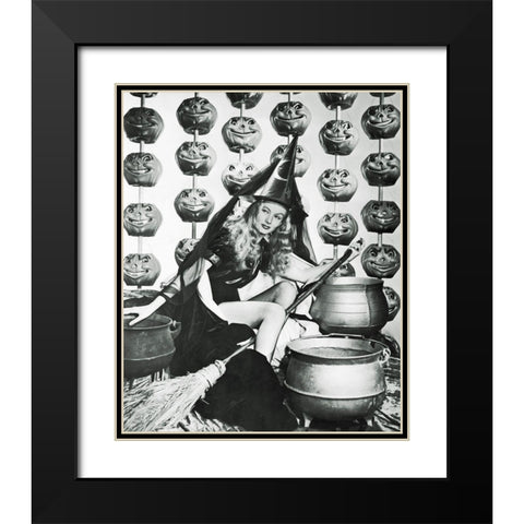 I Married a Witch - Veronica Lake Black Modern Wood Framed Art Print with Double Matting by Hollywood Photo Archive