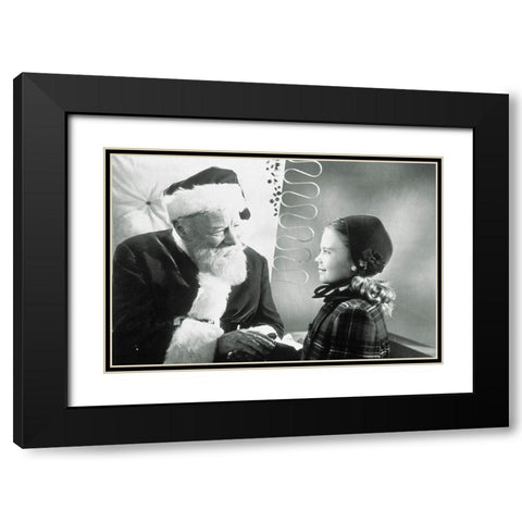 Promotional Still - Miracle on 34th Street Black Modern Wood Framed Art Print with Double Matting by Hollywood Photo Archive