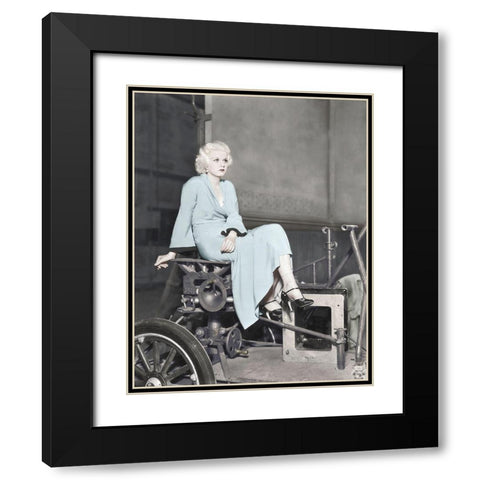 Jean Harlow - The Beast of the City Black Modern Wood Framed Art Print with Double Matting by Hollywood Photo Archive